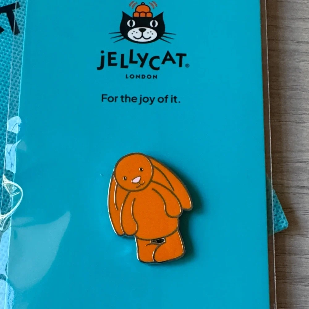 Jellycat Orange Bunny Pin